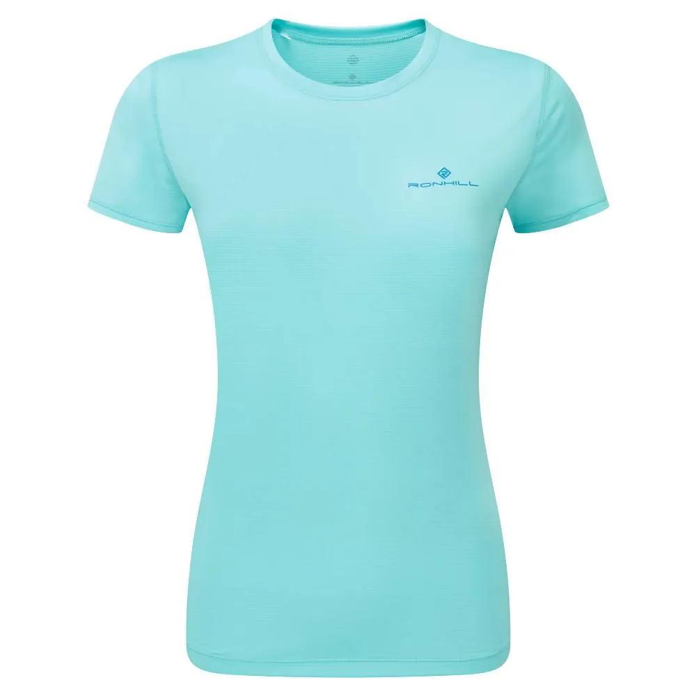 Ronhill Women's Tech Short Sleeve Tee - Aquamint/El Blue