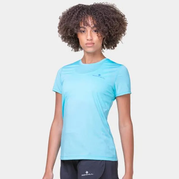 Ronhill Women's Tech Short Sleeve Tee - Aquamint/El Blue