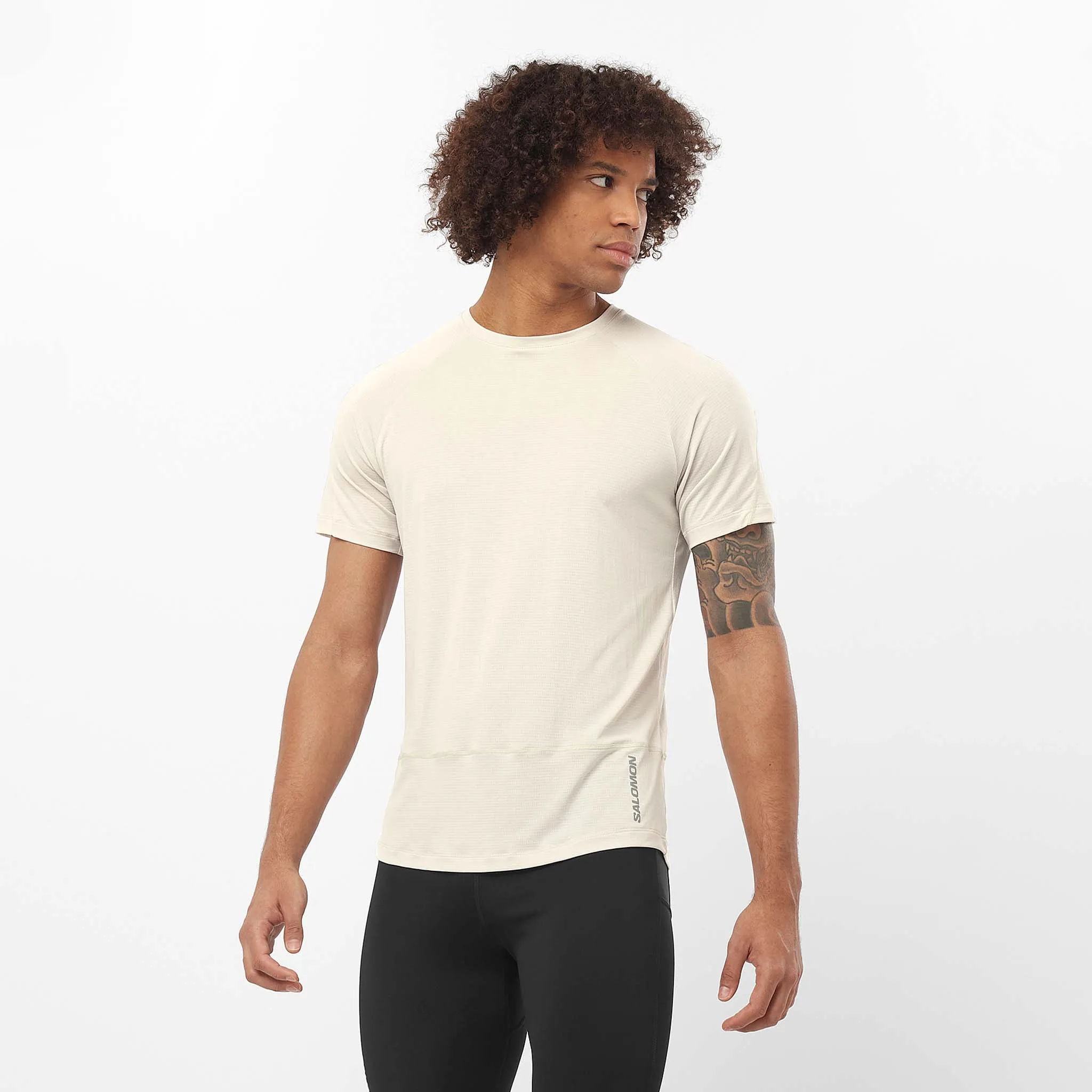 Salomon | Men's Cross Run Short Sleeve Tee - Rainy Day