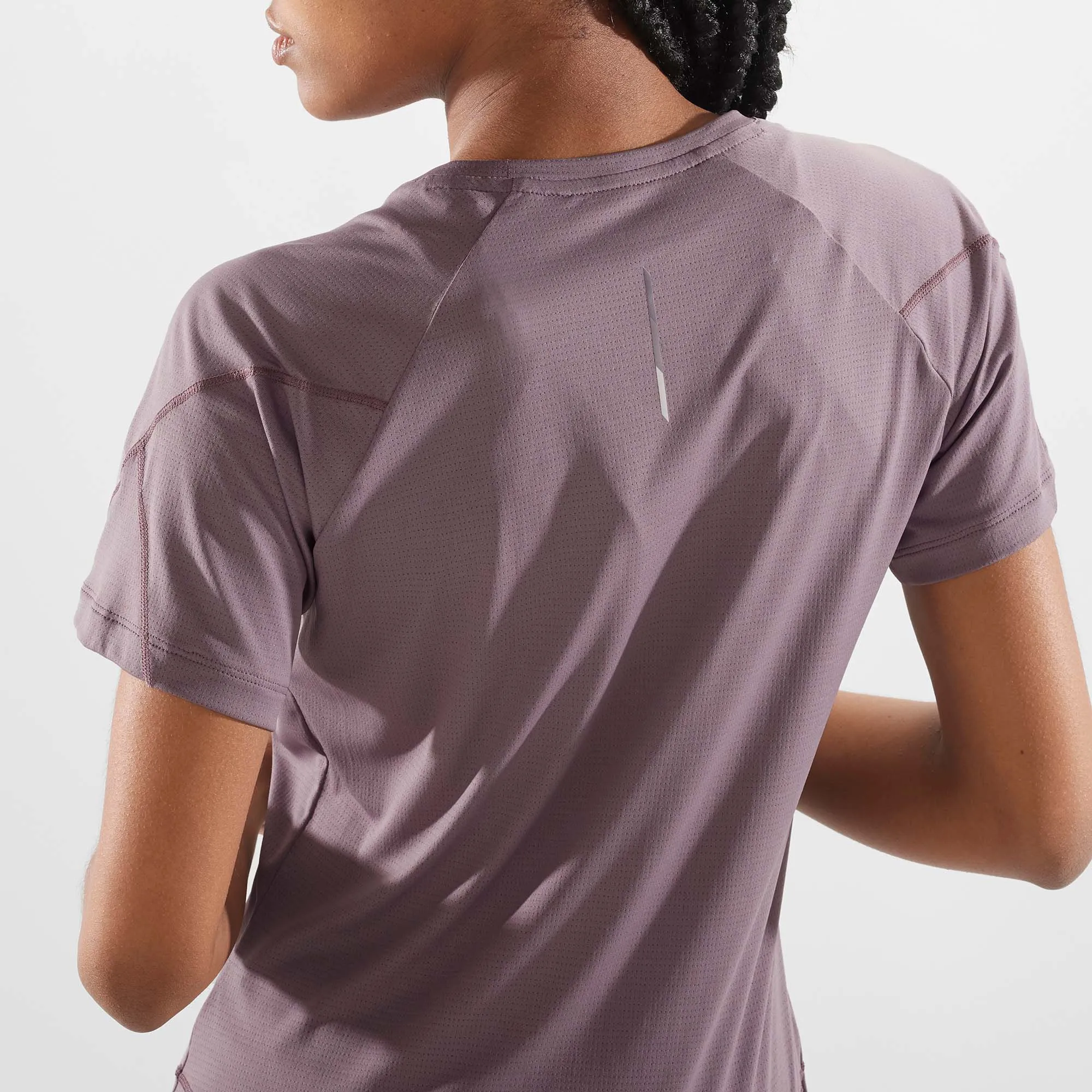 Salomon | Women's Cross Run Short Sleeve T-Shirt - Moonscape