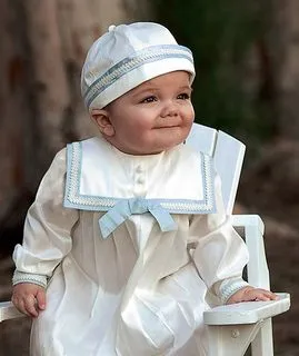 Sarah Louise Baby Boy Silk Christening Outfit