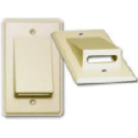 Single Gang Multi Media Wall Plate Ivory