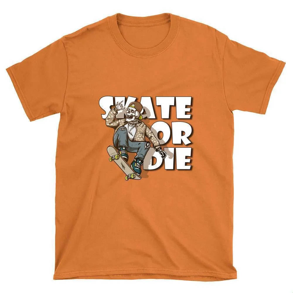 Skeleton with Flannel Shirt Skate or Die T-Shirt