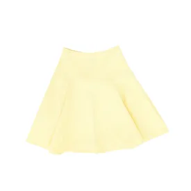 skirt box pleated stitch - yellow