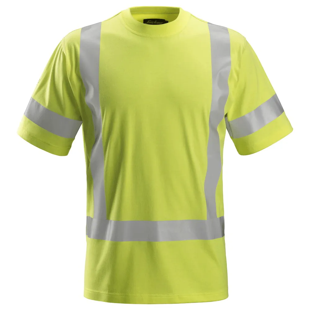 Snickers 2562 ProtecWork, Anti-Static Flame Retardant Hi-Vis T-Shirt, Class 3