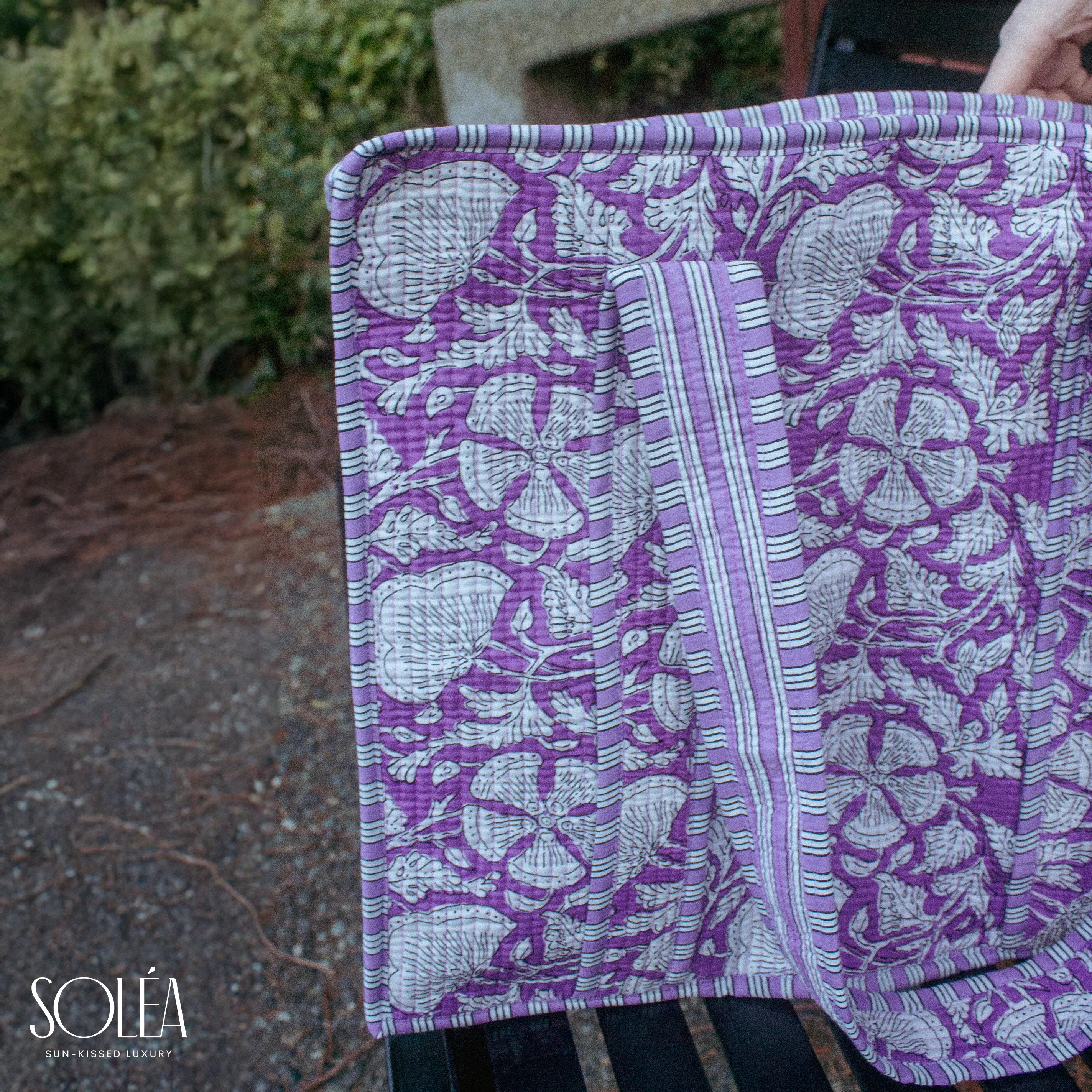 Soléa Cotton Violetta Tote