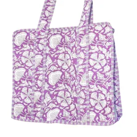 Soléa Cotton Violetta Tote