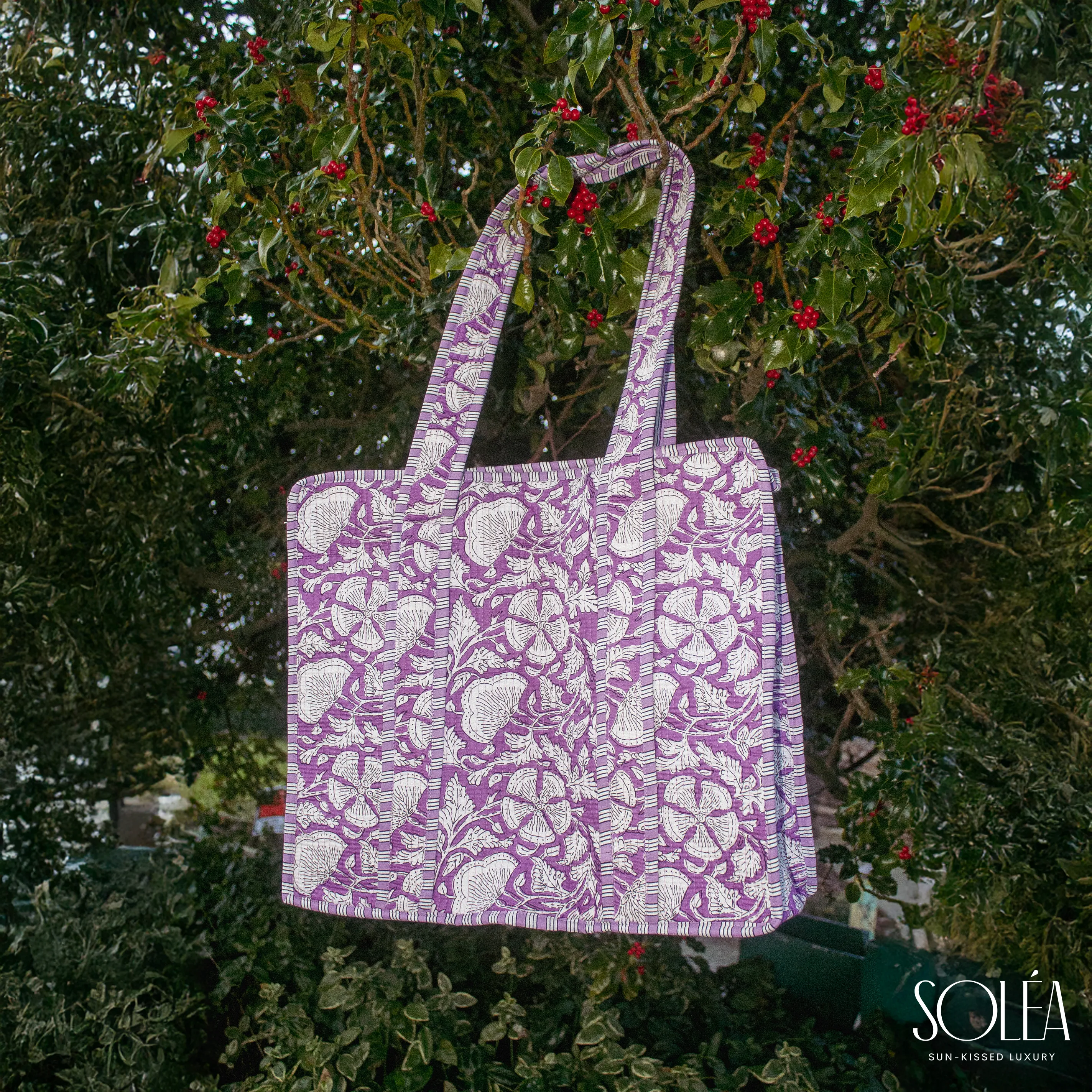 Soléa Cotton Violetta Tote