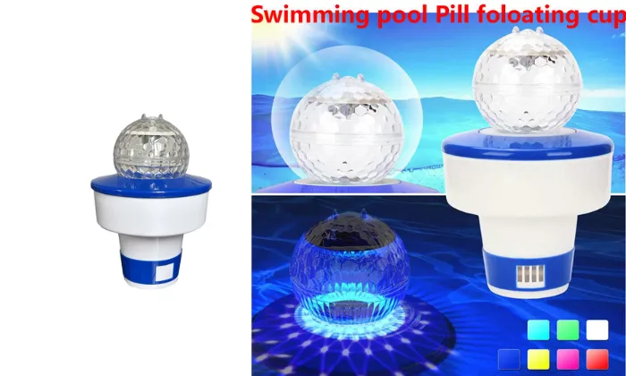 Solar Powered Pool Pill Floater