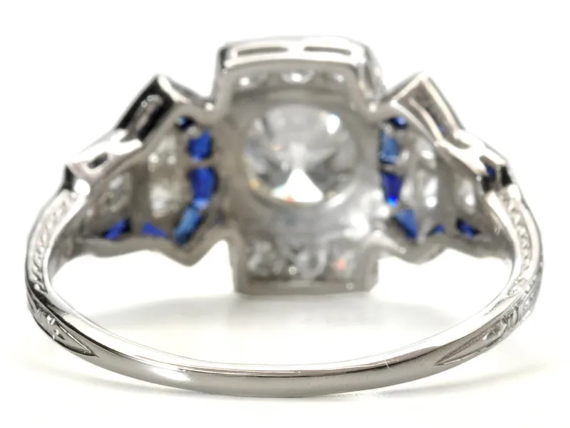 Sophisticated Medley - Diamond Sapphire Ring