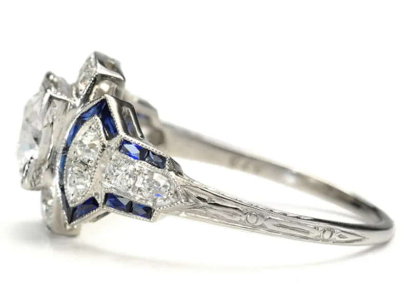 Sophisticated Medley - Diamond Sapphire Ring