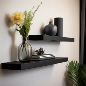 Sophisticated Simplicity: 36mm Thick Floating Shelves