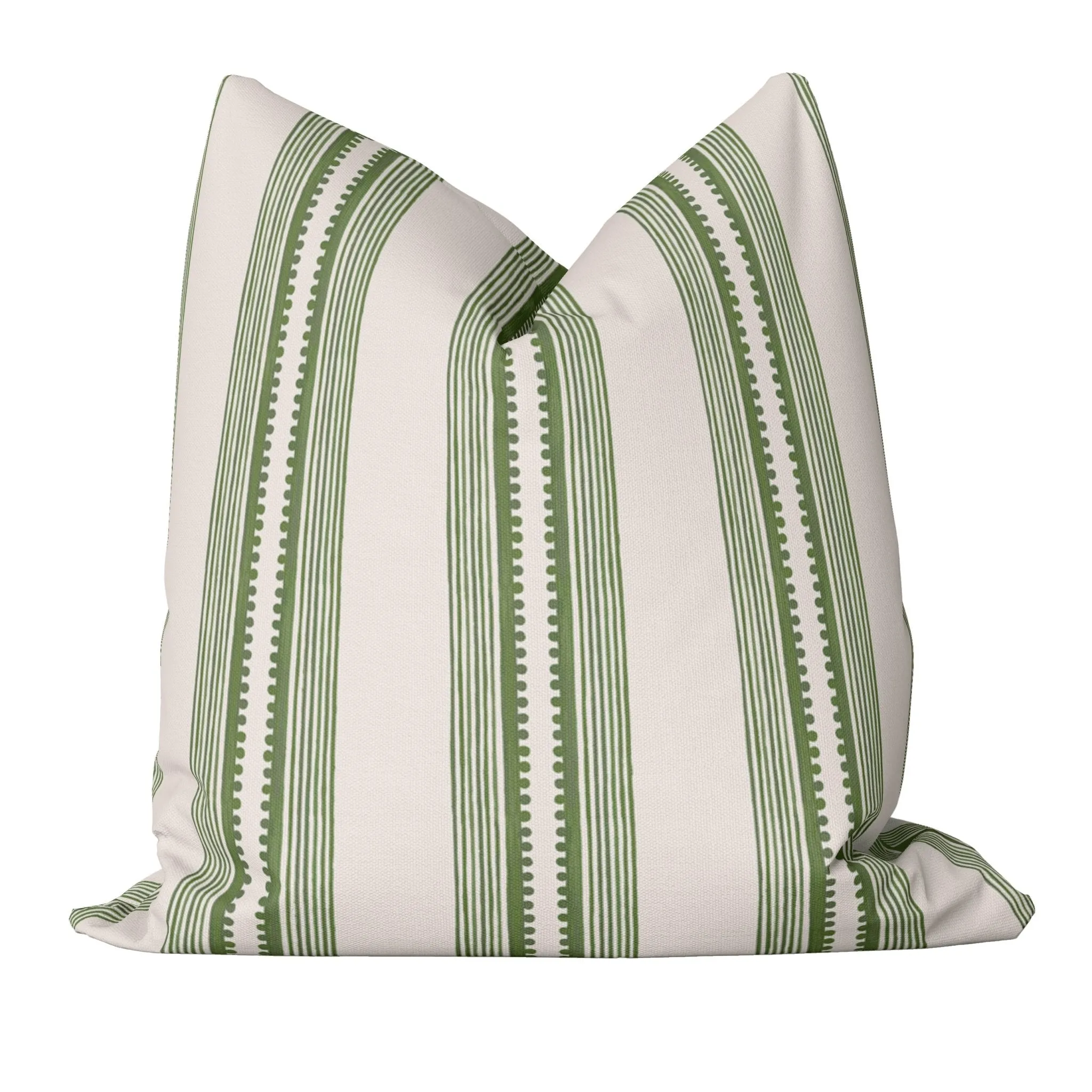 Sophisticated Stripe Pillow Cover in Green