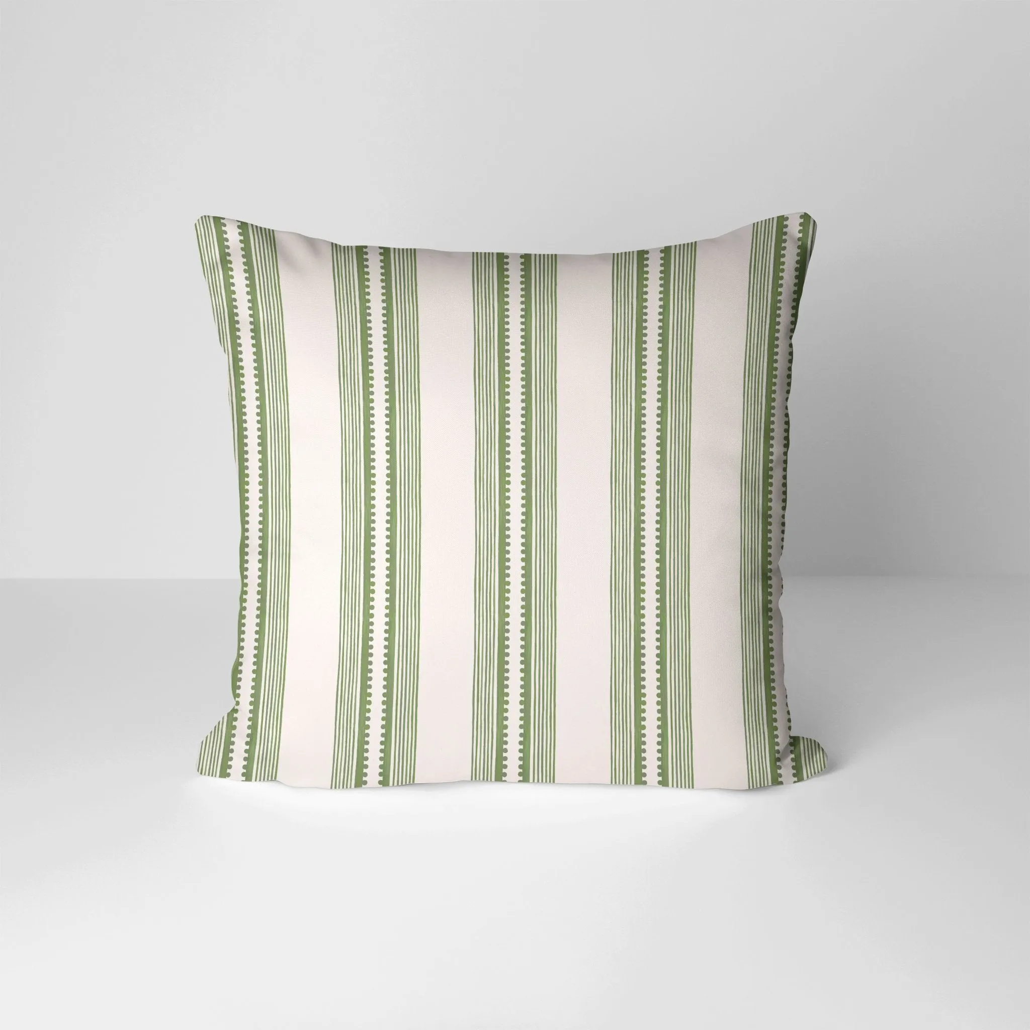 Sophisticated Stripe Pillow Cover in Green