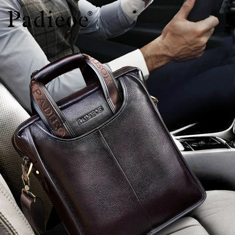 Sophisticated Vintage Leather Men’s Briefcase