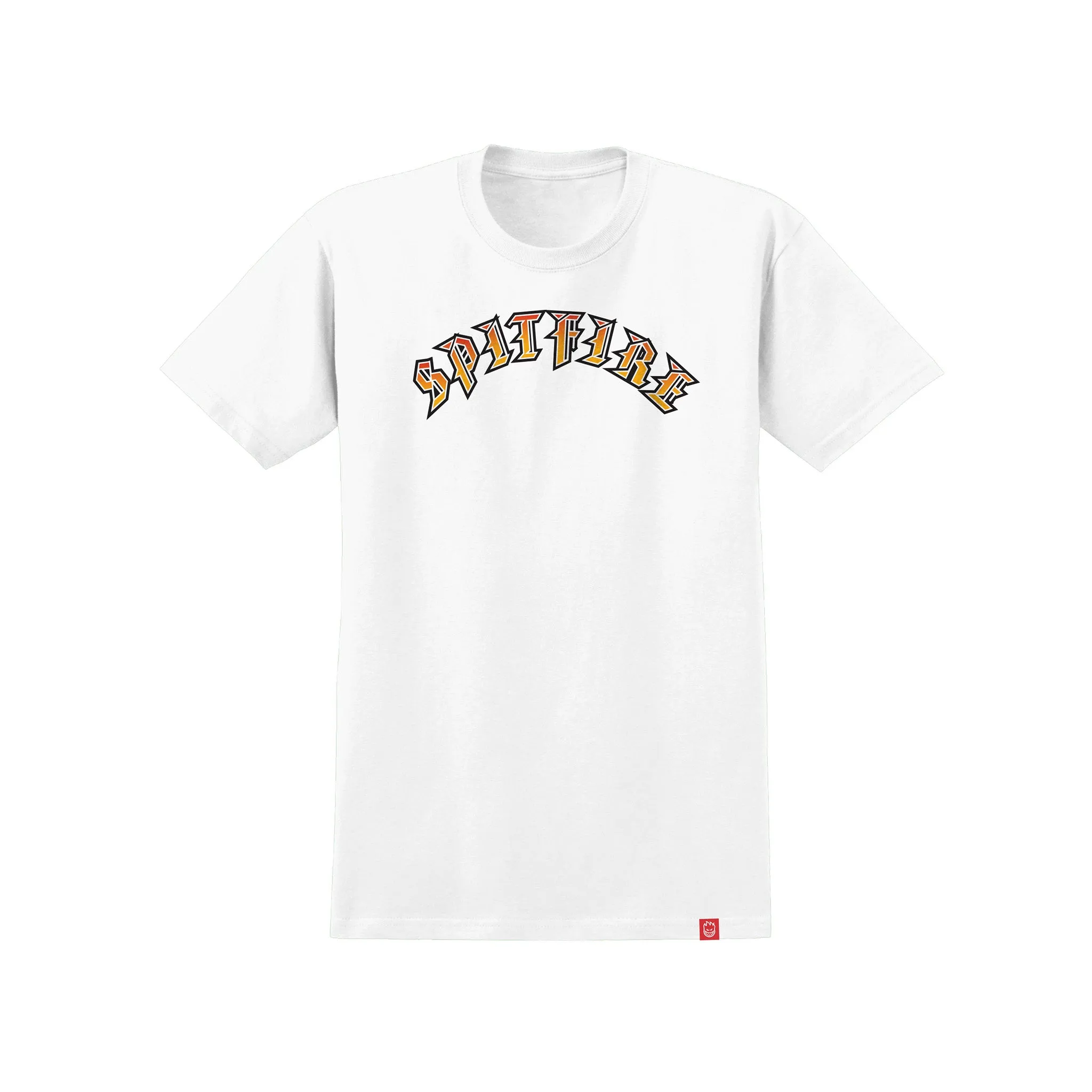 Spitfire Old E Fade Fill Youth Tee White