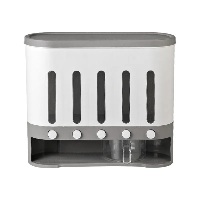 Wall-Mountable Grain Storage Tin