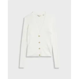 Women Raeyaa-Button Through Cardi - Ivory