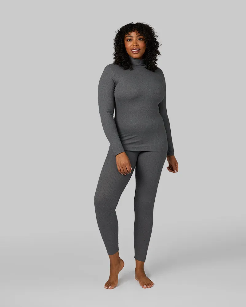 WOMEN'S SOFT RIB TURTLENECK