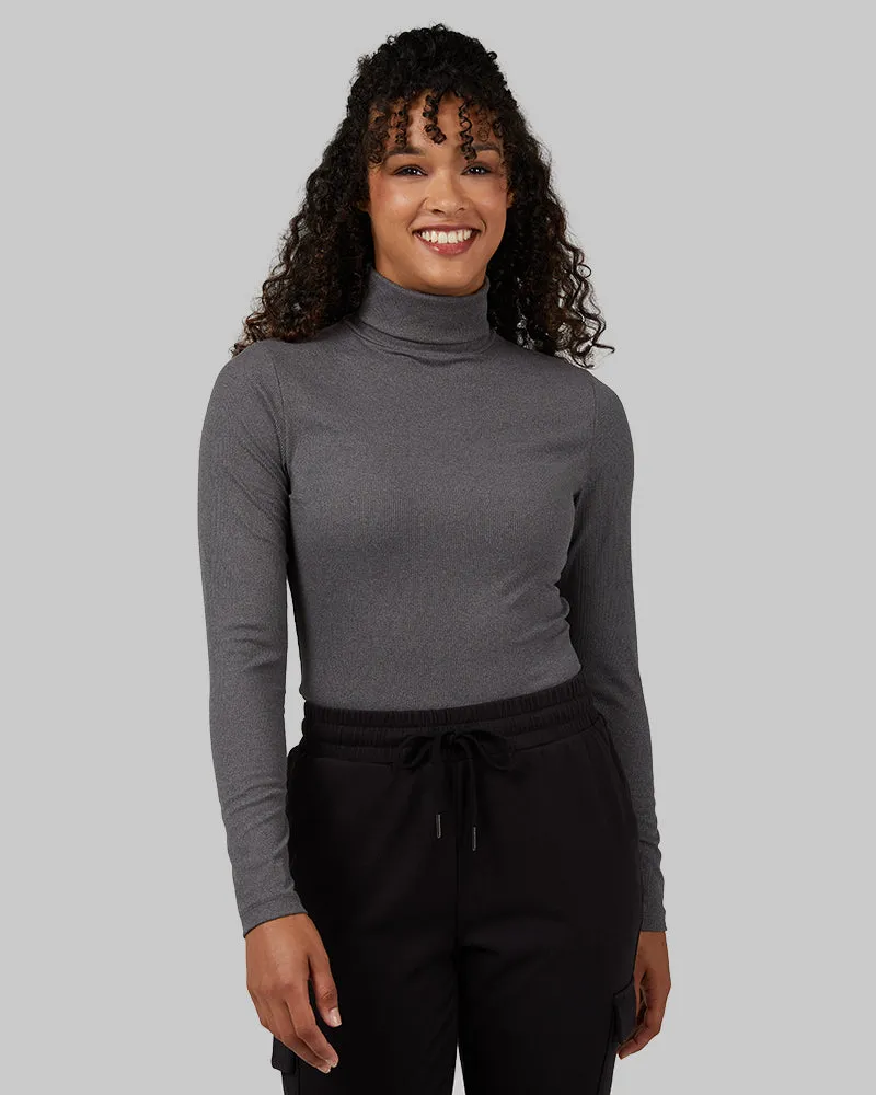 WOMEN'S SOFT RIB TURTLENECK